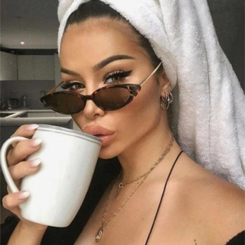 She’s Celestial Malina Sunglasses Leopard Gold Cat Eye